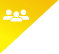 Image of group of people with yellow background